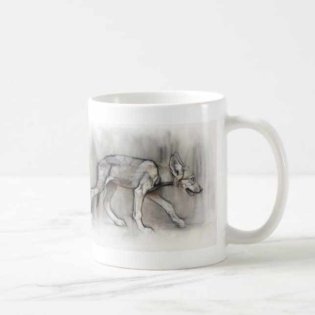 Magerer Welpe Kaffeetasse (Rechts)