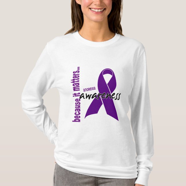 Magersucht-Bewusstsein T-Shirt (Vorderseite)