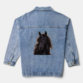 Magestic black stallion jeansjacke