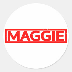 Maggie-Briefmarke Runder Aufkleber