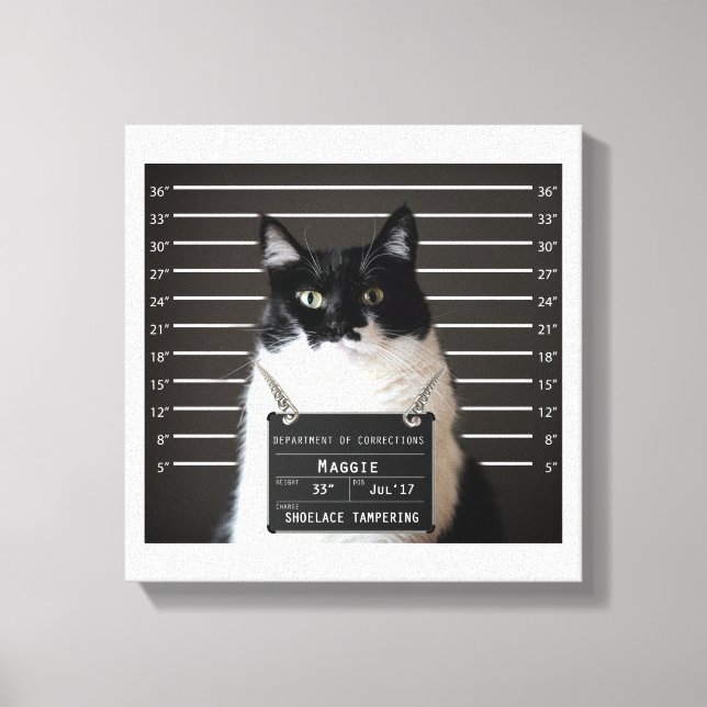 Maggie Cat Tasse Shot Leinwanddruck (Vorderseite)