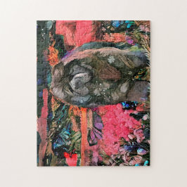 Maggie das schwarze Chow Jigsaw Puzzle . Größe aus