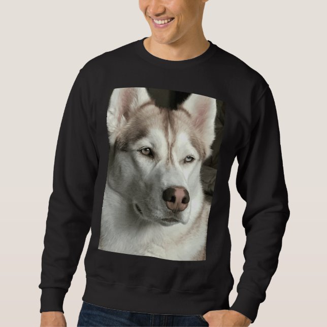Maggie Der sibirische Husky Long Sweatshirt (Vorderseite)