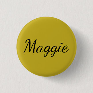 Maggie vom verwaisten schwarzen Namen des Button