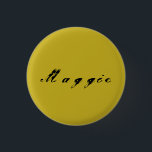 Maggie von der verwaisten schwarzen Kalligraphie Button<br><div class="desc">maggie ist ein Charakter vom Fernsehshow Waisen-Schwarzen,  antike Kalligraphie</div>