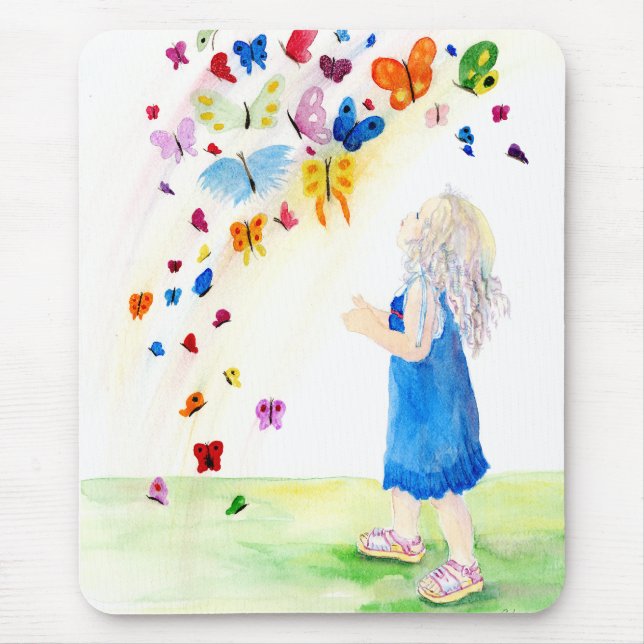 Maggies Schmetterlinge Mousepad (Vorne)