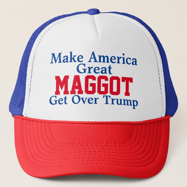 MAGGOT-Bewegung macht Amerika groß über Trump Truckerkappe (Vorderseite)