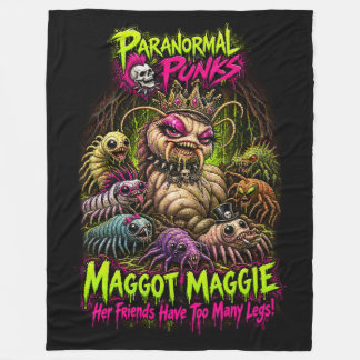 Maggot Maggie - Paranormale Punks Fleece-Decke Fleecedecke