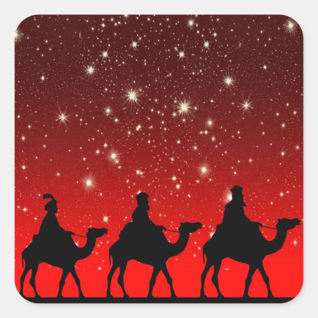 Magi Quadratischer Aufkleber (Vorderseite)