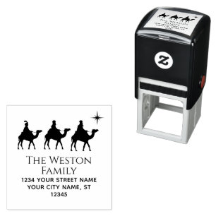 Magi Wisemen Kings Star Xmas #2 Namensadresse Permastempel
