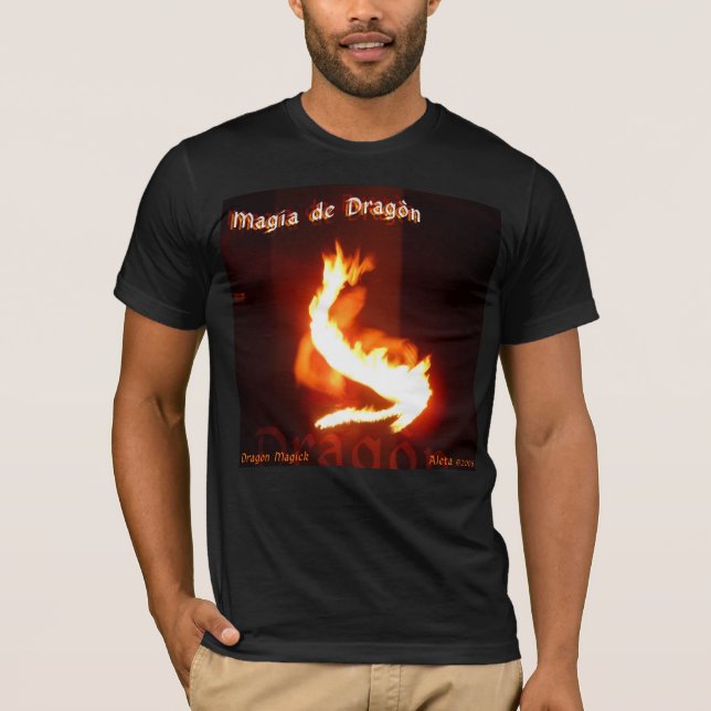 Magia de Dragon ~ Drache Magick Fireplay Entwurf T-Shirt (Vorderseite)