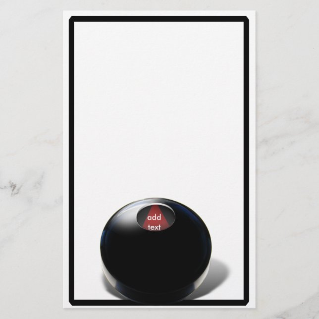 Magic 8 Ball Briefpapier (Vorderseite)