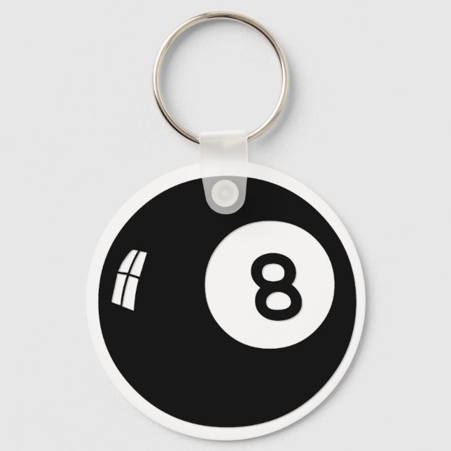 Magic 8 Ball Schlüsselanhänger (Vorderseite)