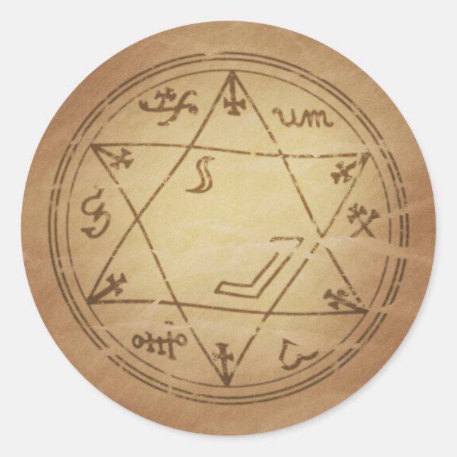 Magic Amulet für erfolgreiche Magie Runder Aufkleber (Vorderseite)