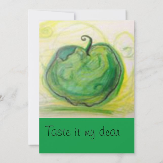 Magic Apple Card Einladung (Vorderseite)