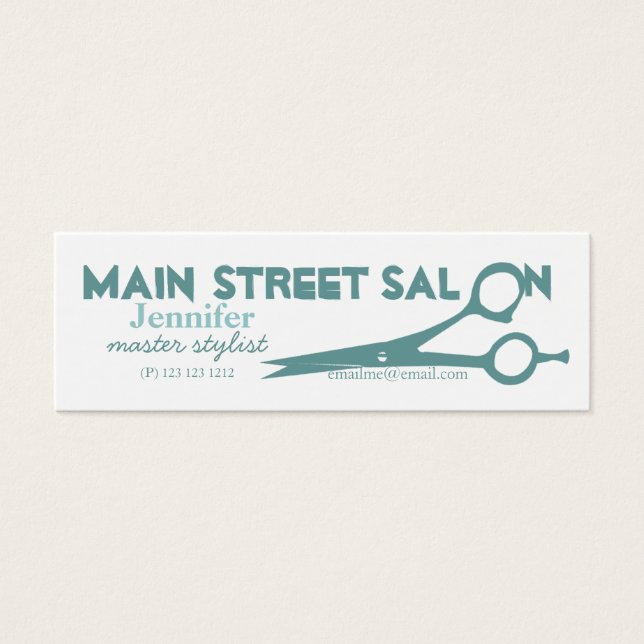 Magic Aquamarin Blue Hair Salon Schere Makeup Arti (Vorderseite)