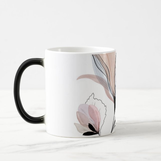 Magic Aquarelle étonnant Fleur Design Mug (Gauche)