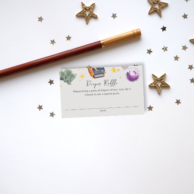 Magic Baby Halloween Neu Diaper Raffle Baby Dusche Begleitkarte (Von Creator hochgeladen)