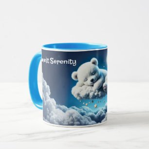 Magic Bär Träumerei Nacht pastellblauen Kunst Tasse