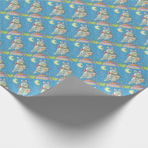 MAGIC BARN OWL, EASTER EGG BASKET WRAPPPAPIER GESCHENKPAPIER
