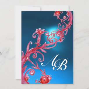 MAGIC BERRIES 4,MONOGRAM Roter Saphir Einladung
