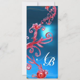 MAGIC BERRIES 4,MONOGRAM Roter Saphir Einladung