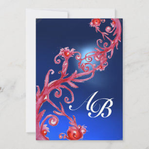 MAGIC BERRIES 4,MONOGRAM Roter Saphir Einladung