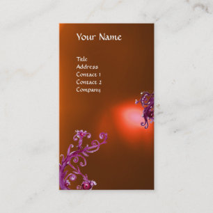 MAGIC BERRIES MONOGRAM Orange Visitenkarte