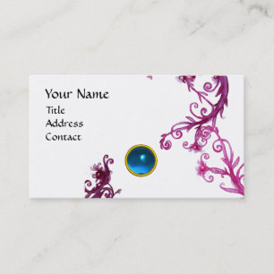 MAGIC BERRIES MONOGRAM Swirl blau Visitenkarte