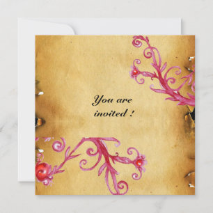 MAGIC BERRIES MONOGRAM Wachs Siegel Perchment Einladung