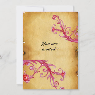 MAGIC BERRIES MONOGRAM Wachs Siegel Perchment Einladung