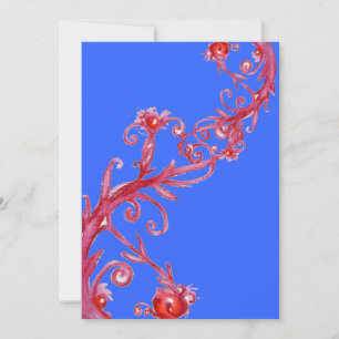 MAGIC BERRIES, rot blau Einladung