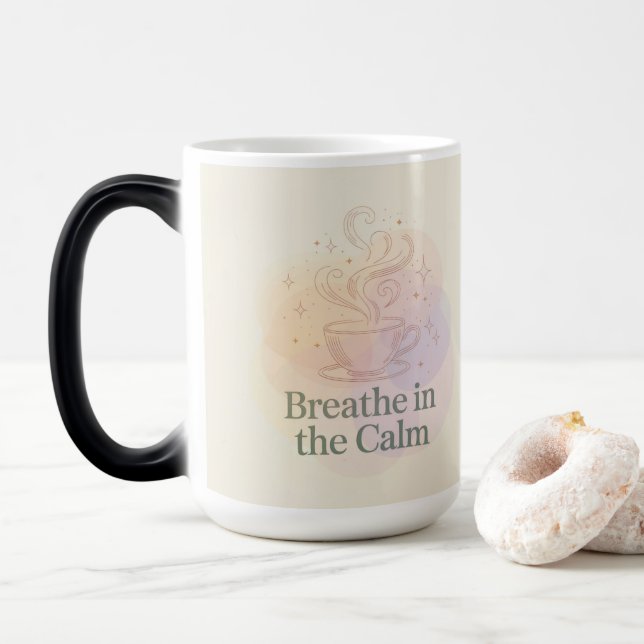 Magic Breathe In The Calm Morphing Mug (Avec donut)