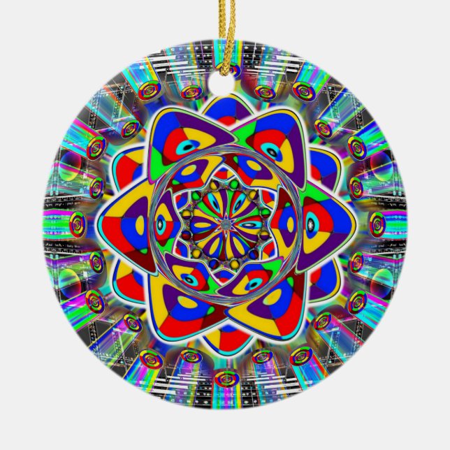 Magic Button-Kette oder Keramik Ornament (Vorne)