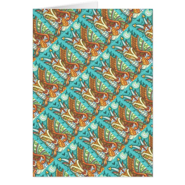 MAGIC CANDY CORN DRAGON, HALLOWEEN FANTASY CARD (Vorne)