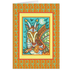 MAGIC CANDY CORN DRAGON, HALLOWEEN IMAGINAIRE CARD