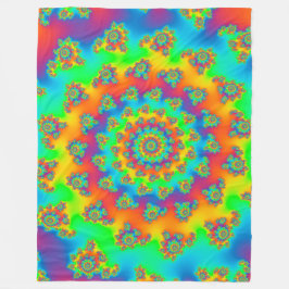 Magic Carpet Vortex Fraktal Fleecedecke