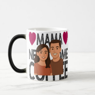 Magic Cartoon personnalisé Couple Mug idéal pour l'anniv