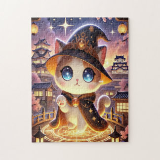 Magic Cat & Japanese Castle | Fantasy Puzzle