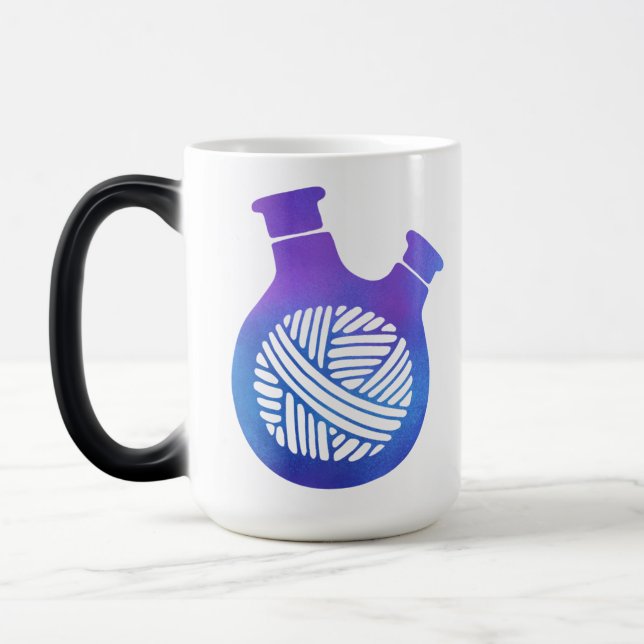 Magic Changer la couleur ChemKnits Logo Mug (Gauche)