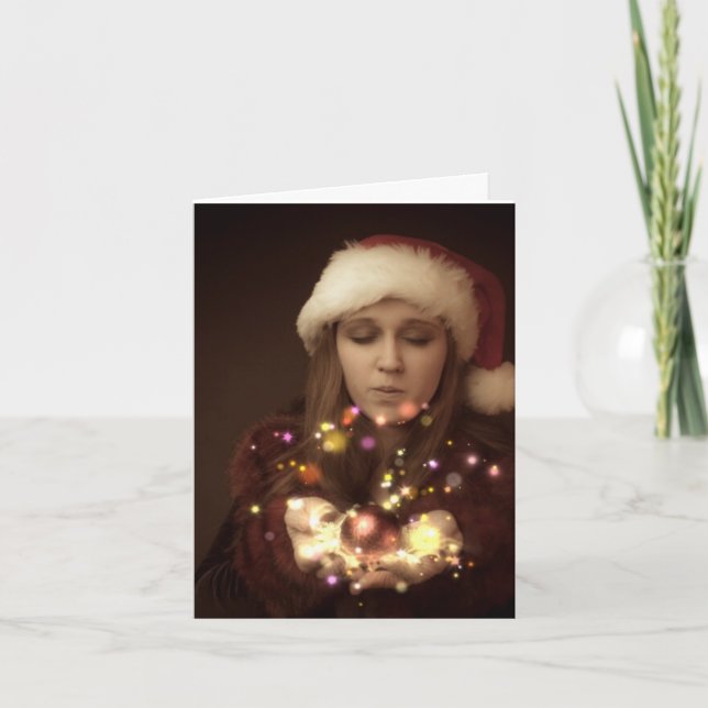Magic Christmas Feiertagskarte (Vorderseite)