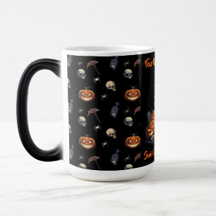 Magic 🖤 Citrouille noir Roi Halloween Mug 🎃