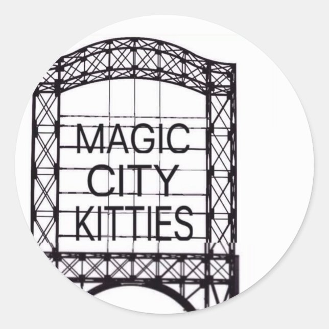 Magic City Kätzchens Sticker (Vorderseite)