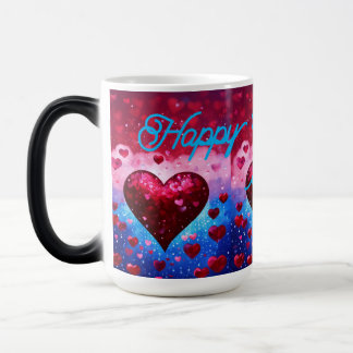 Magic "Coeur Amour Imprimer Mug - Mug en céramique roman
