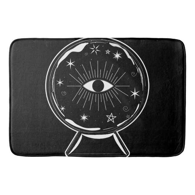 Magic Crystal Ball Schrecken sehen Auge erzählt al Badematte (Vorderseite)