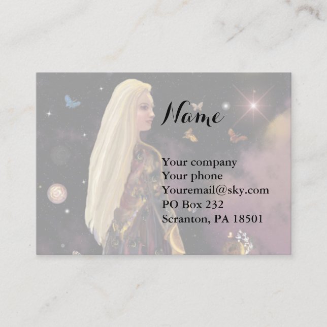Magic Crystal Business Card Visitenkarte (Vorderseite)