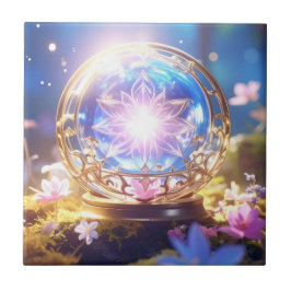 Magic Crystal Orb Art Tile Fliese