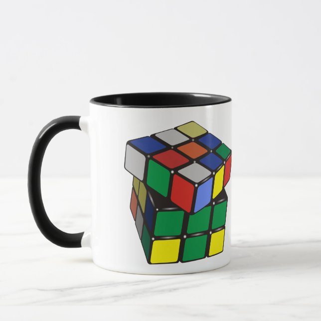 Magic Cube Boy Man Girl Tasse (Links)