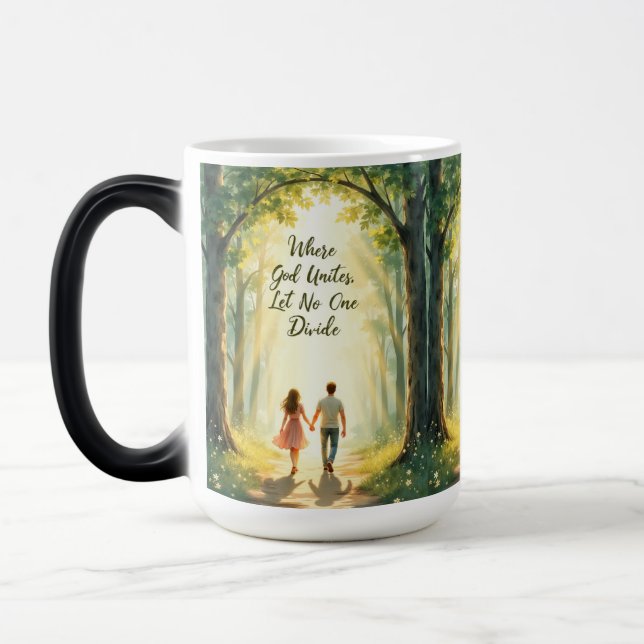 Magic Dieu Mariage Uni Morpher Mug (Gauche)