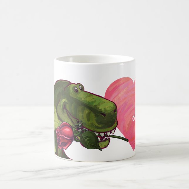 Magic Dino avec Rose Be Mine Mug (Centre)